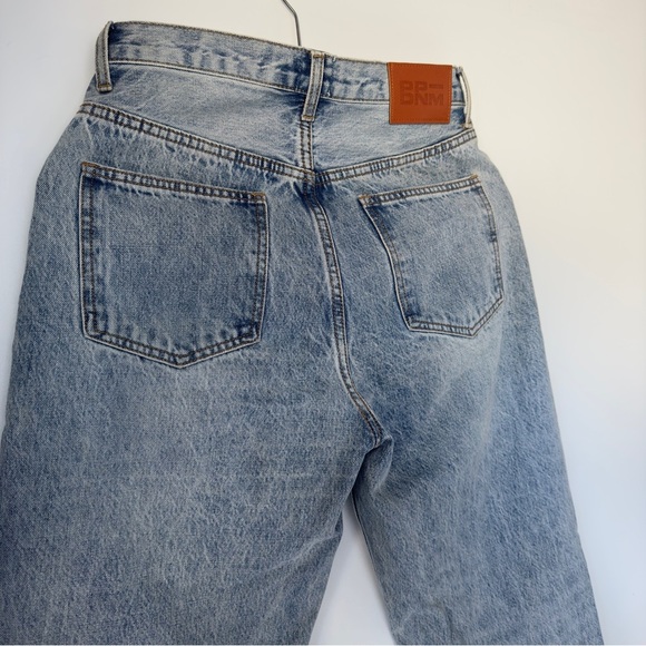 Princess Polly Light Wash Asymmetric Straight Leg Jeans - Picture 3 of 11